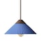 Euri Lighting Artisan Concrete Collection Summit Mountain Pendant Fixture, Ocean Blue EIN-HL5OB-1100 - alternate 3